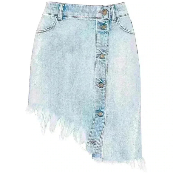 Retrofete Maeve Denim Skirt - Picture 1 of 5